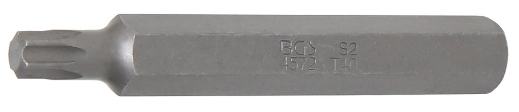 BGS 4572 T-Profil Bit ohne Bohrung, 75 mm lang, T40, 10 (3/8)