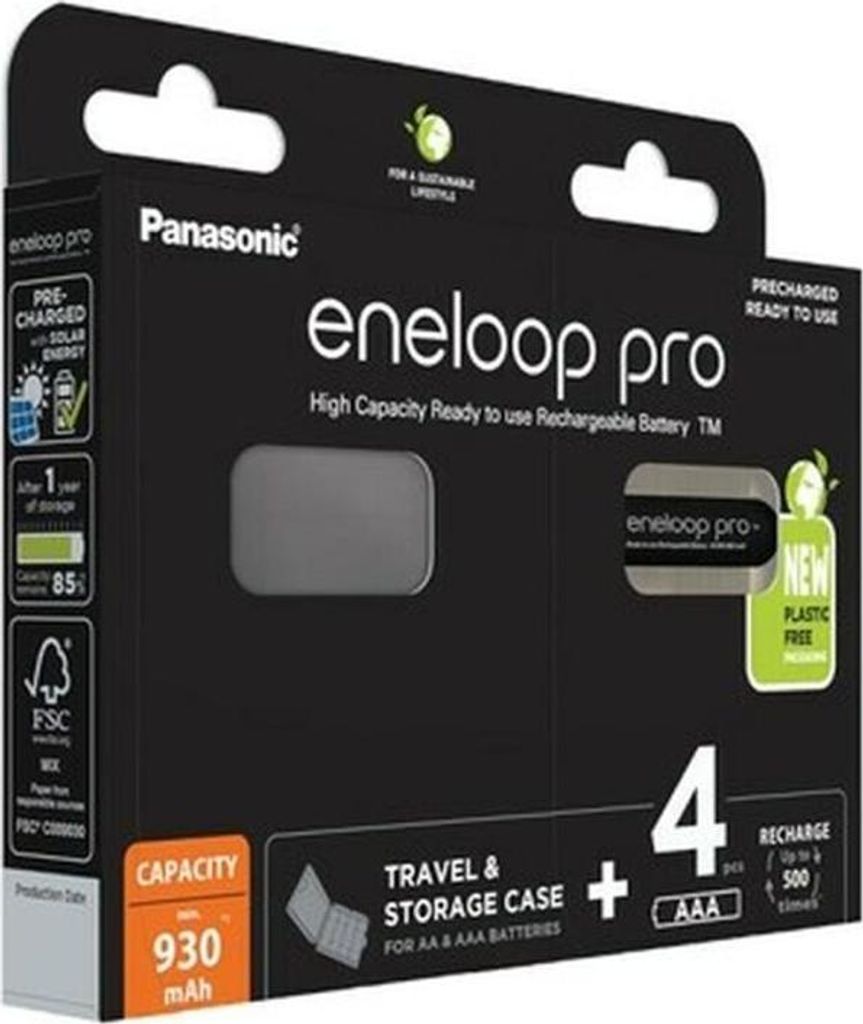 Panasonic eneloop pro BK-4HCDEC4BE - Bateria 4 x AAA - NiMH Zdjęcie produktu 