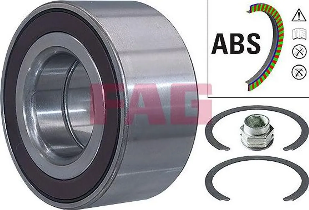 Kit Réparation Roulement de Roue pour Opel Adam et Fiat Grande Punto