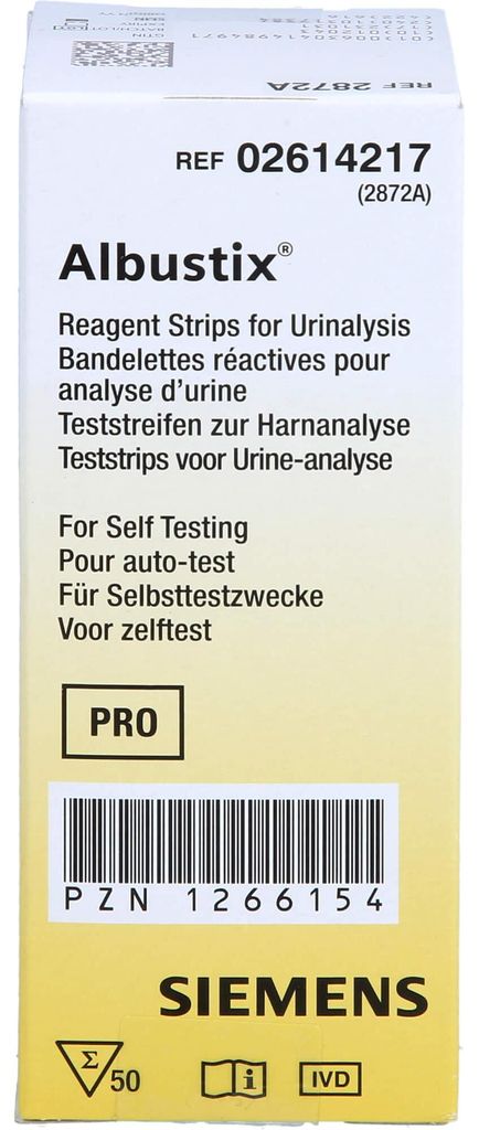 Strisce reattive Albustix 50 pz Immagine del prodotto 