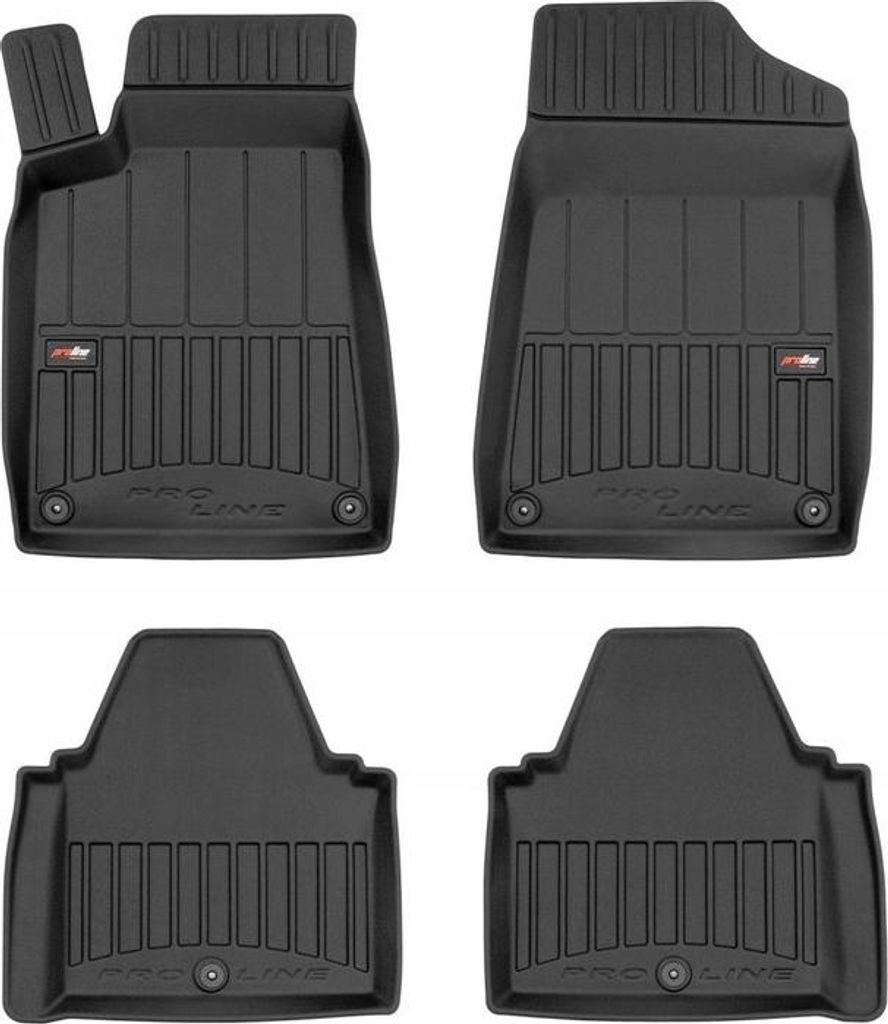Gummimatten, Fußmatten, Türmatte Peugeot 607 1999-2010, 3D Mulde