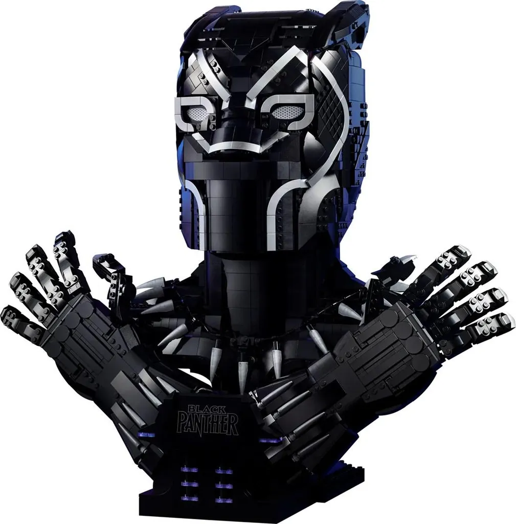 Buste Black Panther LEGO 76215 Marvel Taille Réelle avec Mains Articulées