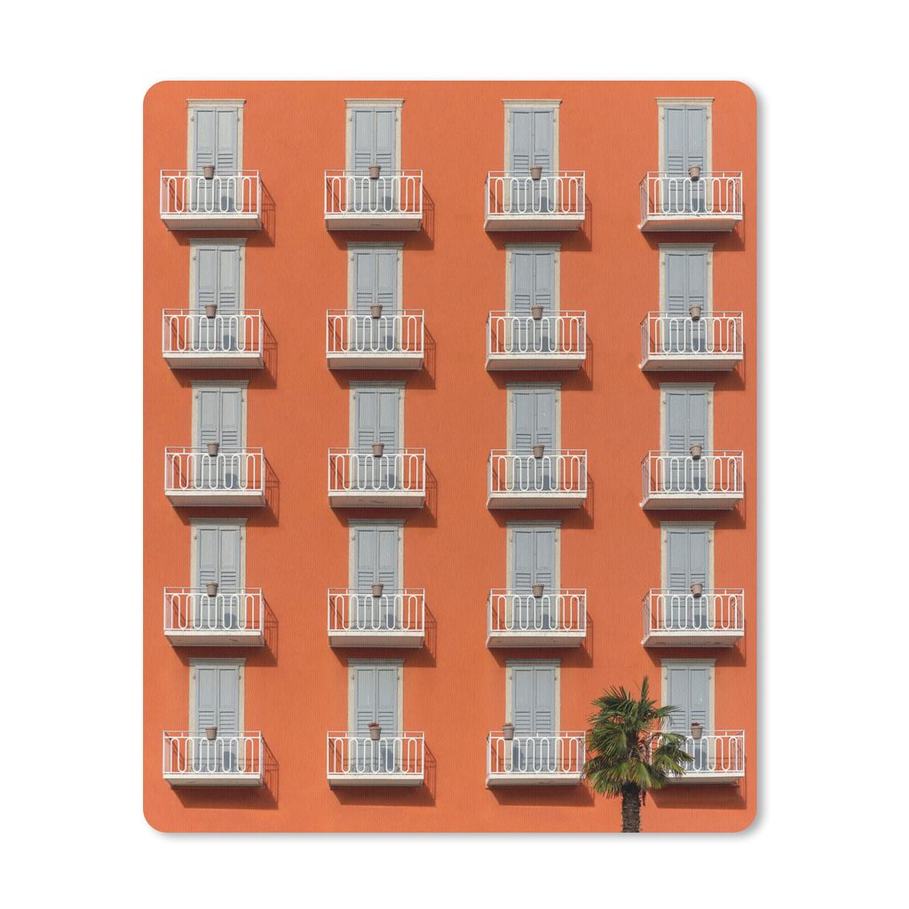 MuchoWow® Mauspad Mousepad Tür - Balkon - Architektur - Produktbild 