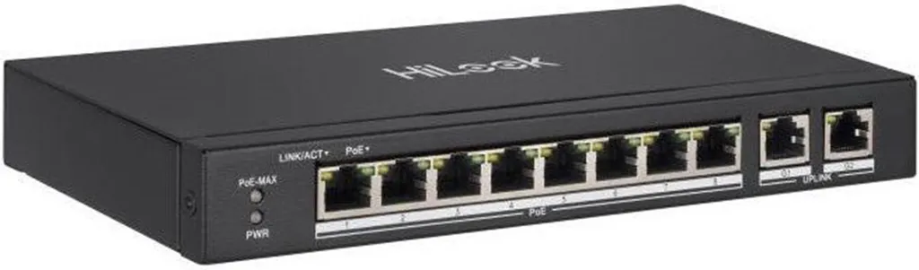 Switch PoE HiLook NS-0310P-60 Châssis Métal avec Alimentation 60 Watts