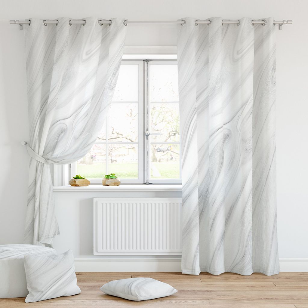 2pcs thermisch isolierte vorhänge schlafzimmer uv schutz dicke  energieeffiziente fenster komfortabel,farbe: marmor-10,größe:230*210cm
