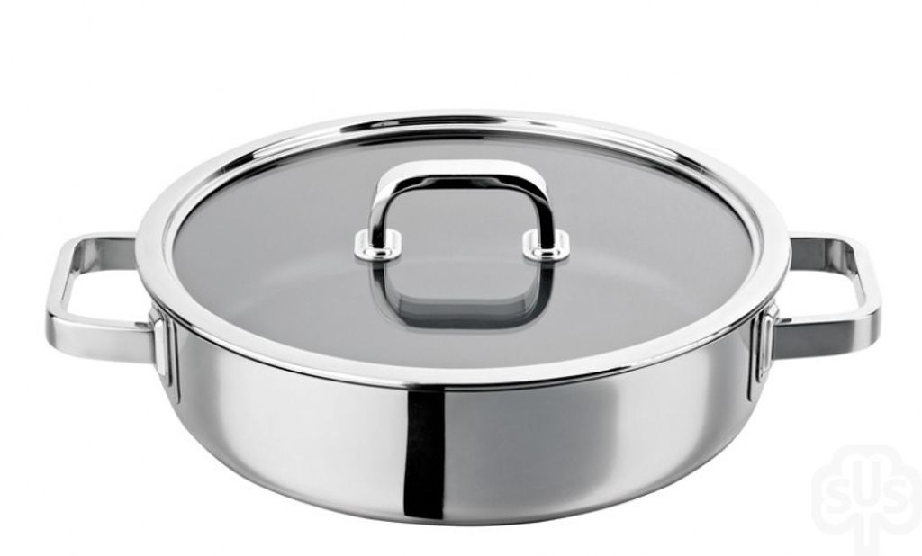 Schulte-Ufer Rio i Schmorpfanne mit Deckel, Pfanne, Schmortopf, Edelstahl, 28 cm, 6957-989-28 i