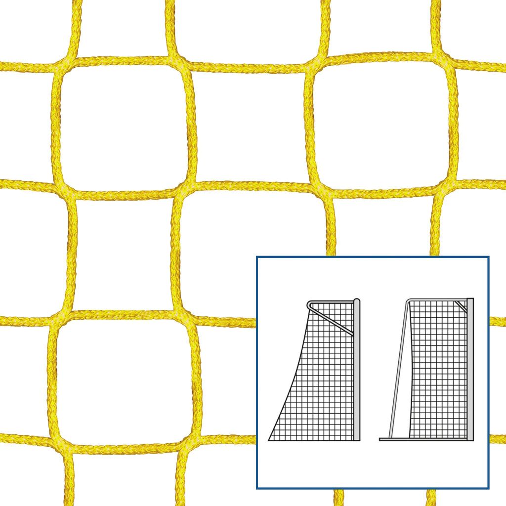 Sport-Thieme Kleinfeld-Fußballtornetz, Gelb, 4 mm