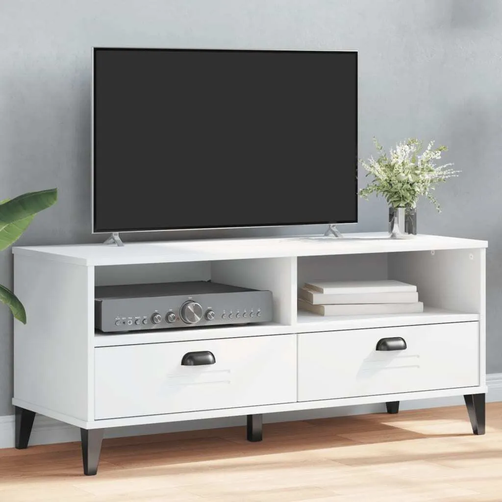 Porta TV Bianco VIKEN 2025: Minimalismo e Funzionalità per Soggiorno