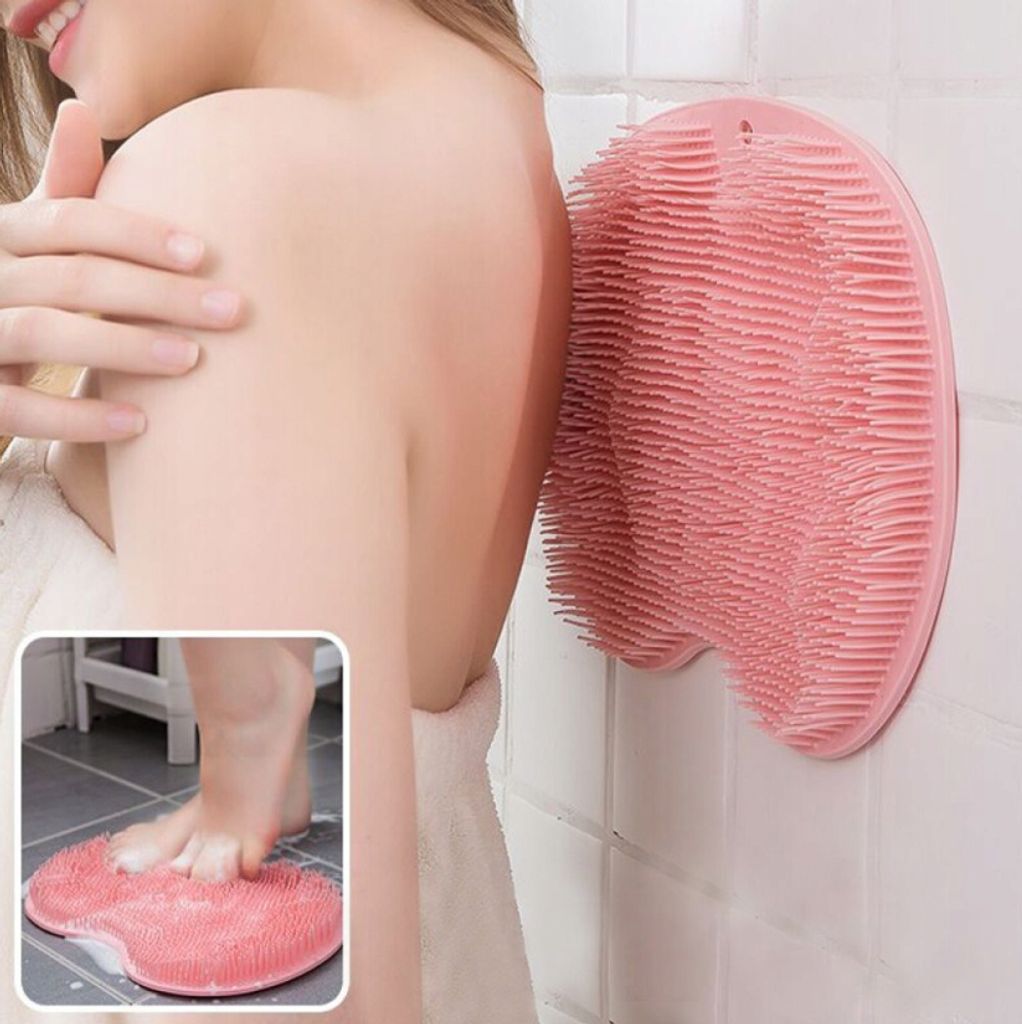 Spazzola in silicone per la doccia per lavare la schiena e Immagine del prodotto 