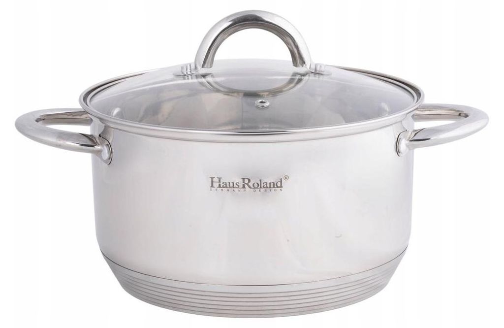HAUS ROLAND Kochtopf 4 L Ø 22 cm aus Edelstahl mit Produktbild 