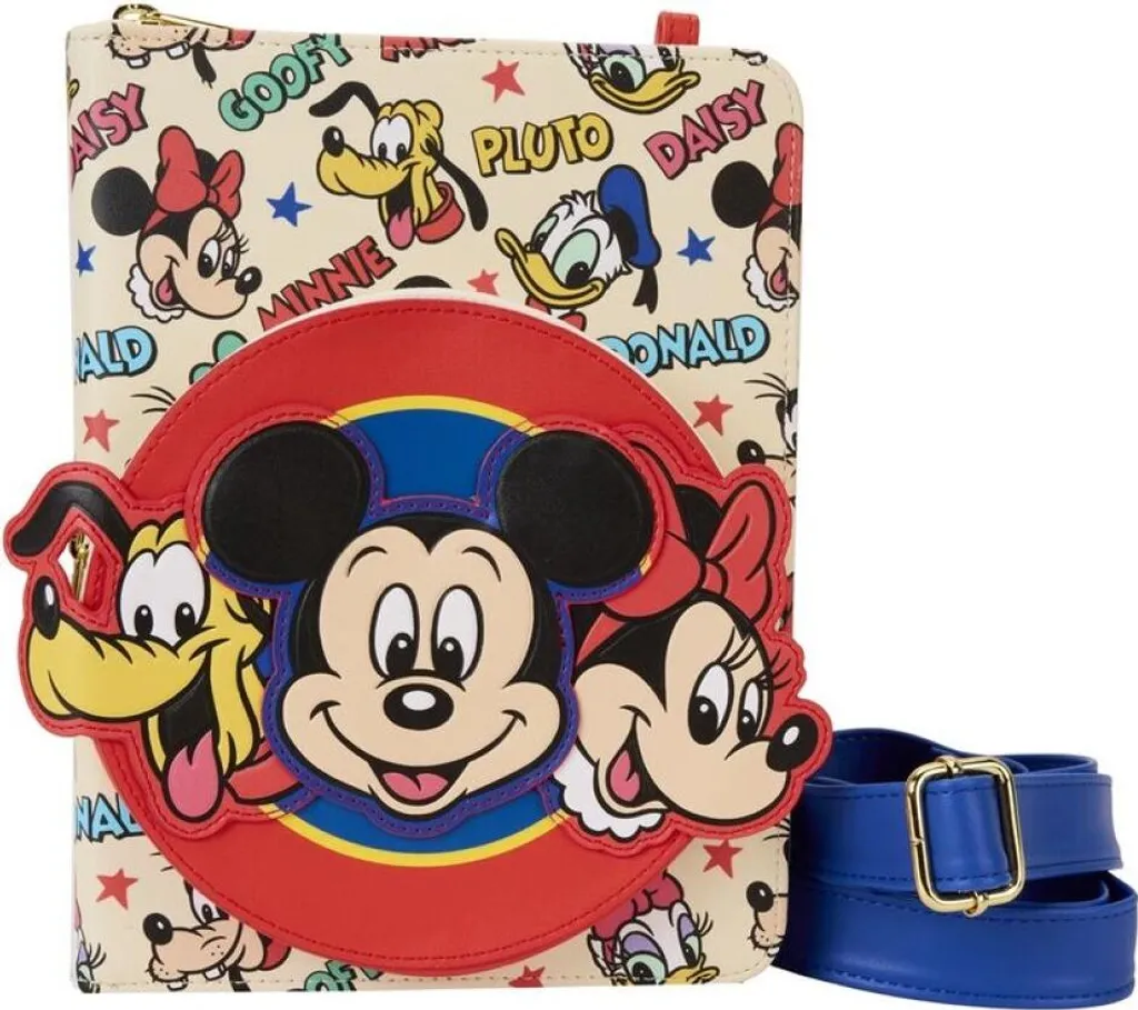 Loungefly Disney Mickey & Friends: Borsa Diario Pratica e Originale