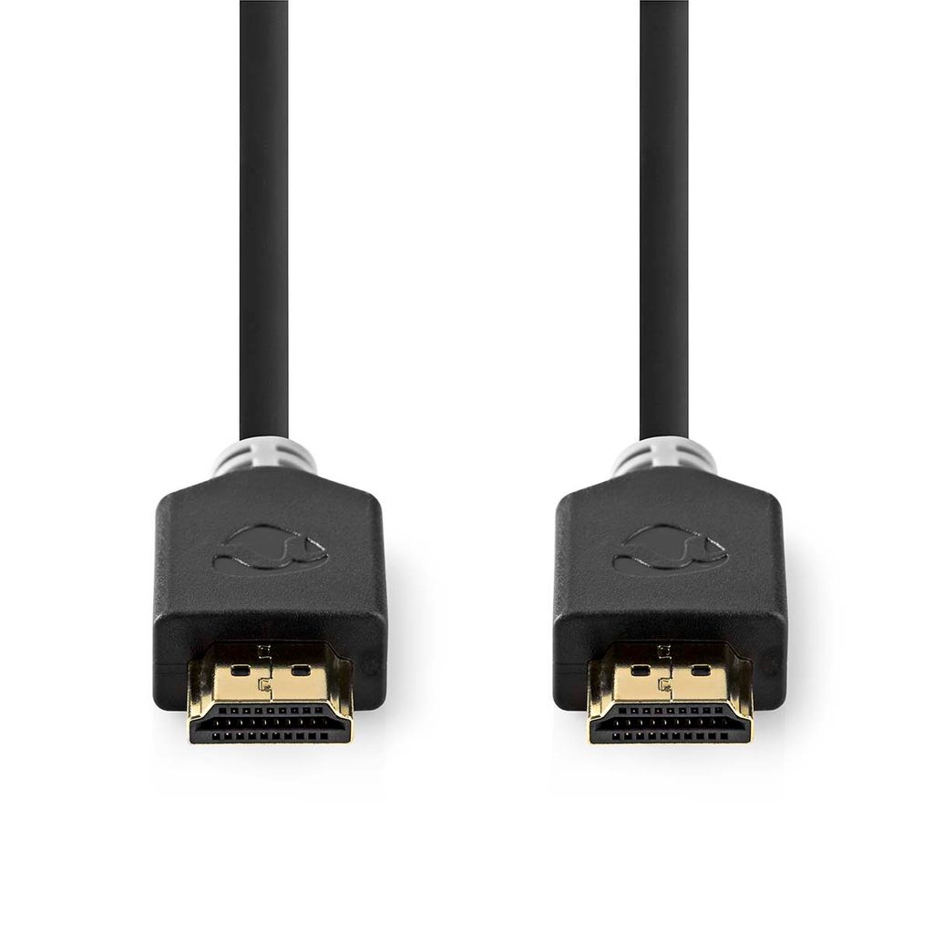 Nedis High Speed HDMI Kabel mit Ethernet - HDMI Stecker - HDMI Stecker - 4K@30Hz - ARC - 10.2 Gbps - 15.0 m - Rund - PVC - Anthrazit - Box