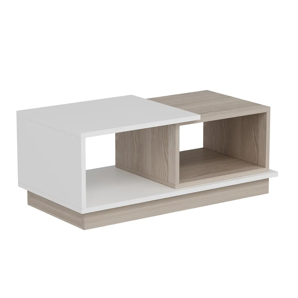Skye Decor Viyana Table Basse Blanche Moderne 90x36x45 cm pour Salon