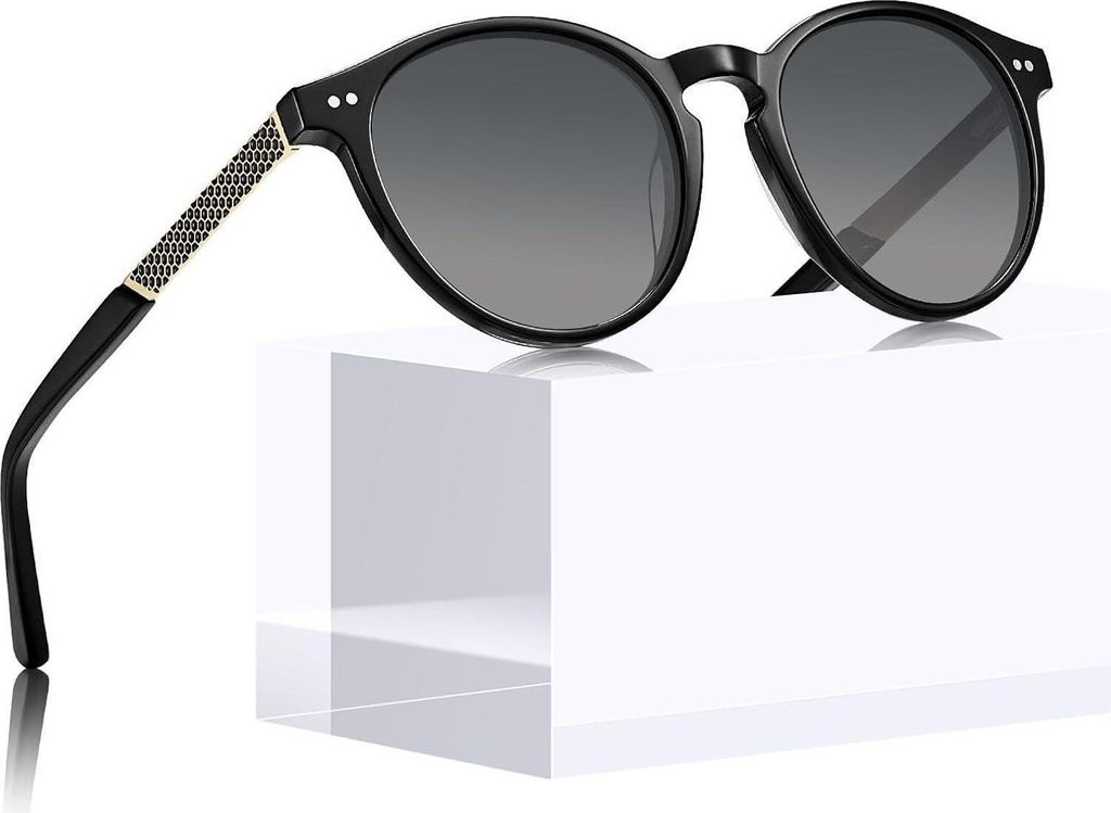 CARFIA Vintage Runde Sonnenbrille Damen Polarisiert Produktbild 