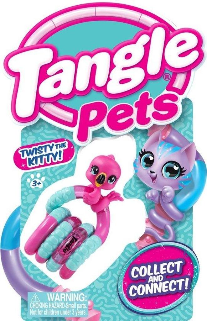 Tangle Jr. Pets - Linky the Flamingo - Fidget Toy Produktbild 