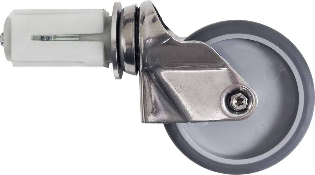 Pieds de Table Robustes en Acier Inox Saro 700-5000 Gris pour Parquet
