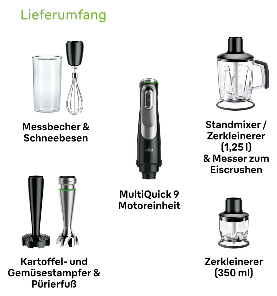 Braun MQ 9147X MultiQuick 9 Blender 1200W Technologie ActiveBlade - 15
