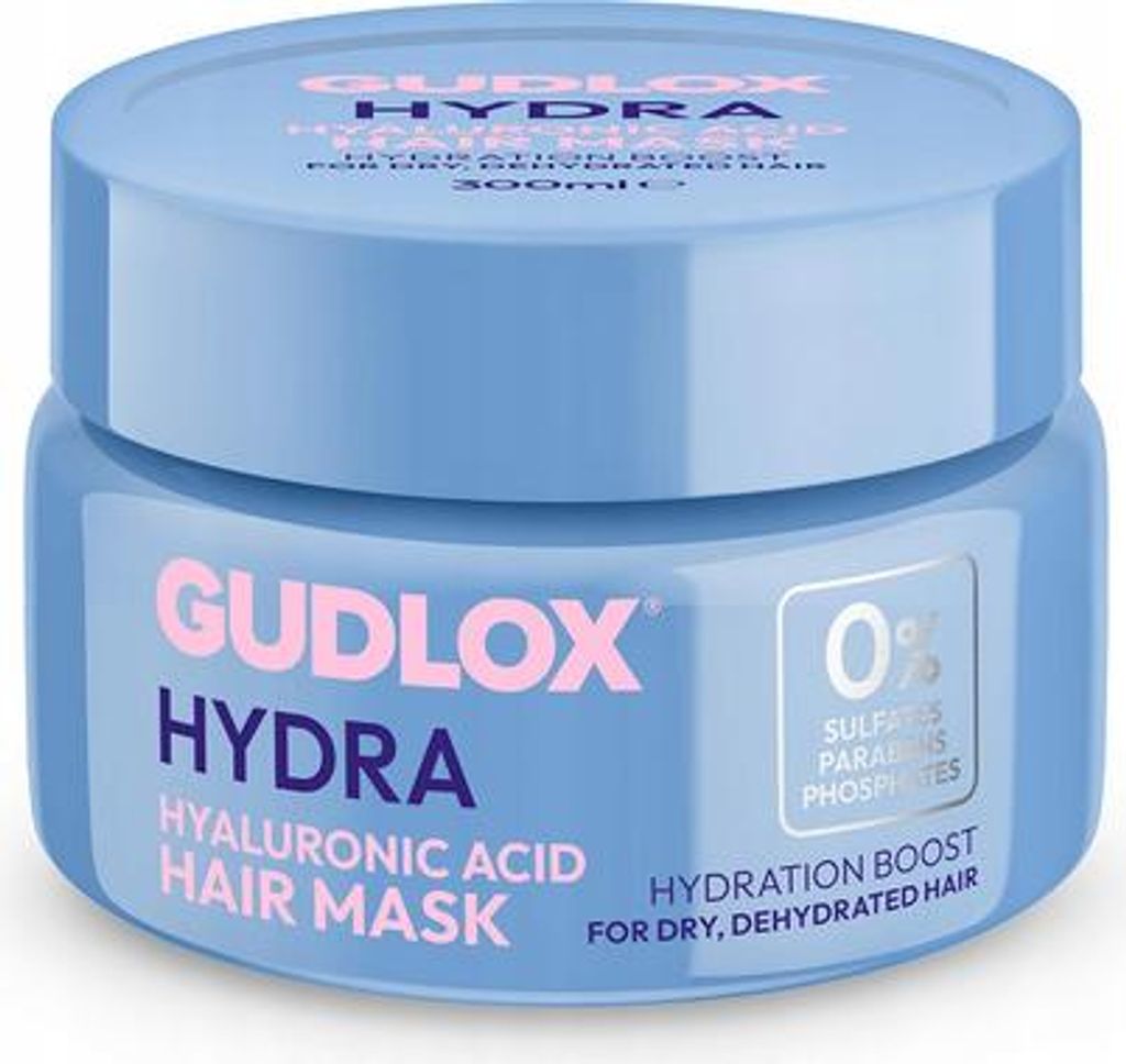 GUDLOX Hydra Hyaluronsäure Feuchtigkeitsspendende Haarmaske 300 ml