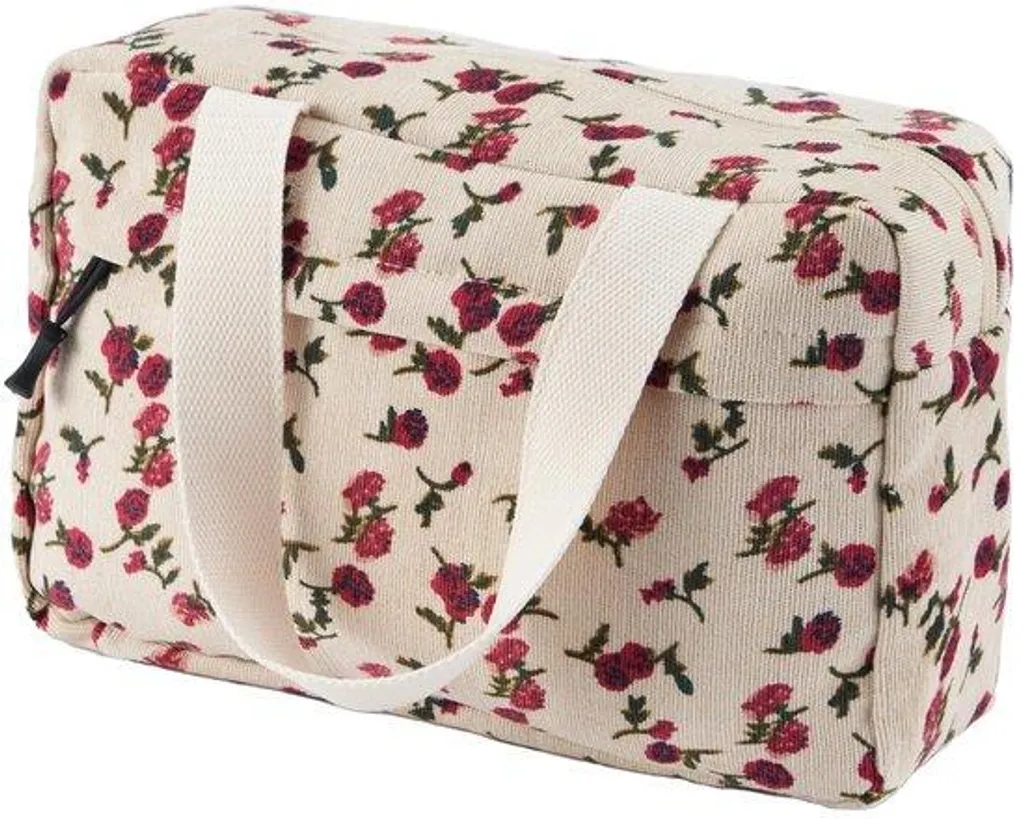Sac de week-end en velours côtelé souple pour fille ado