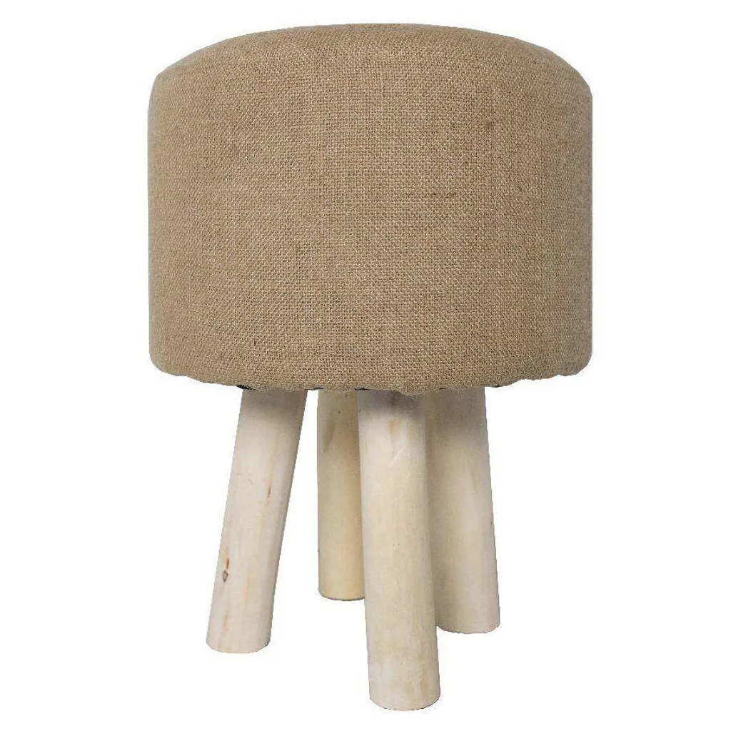 Tabouret KARGO en jute 40 cm : une assise stable et naturelle garantie