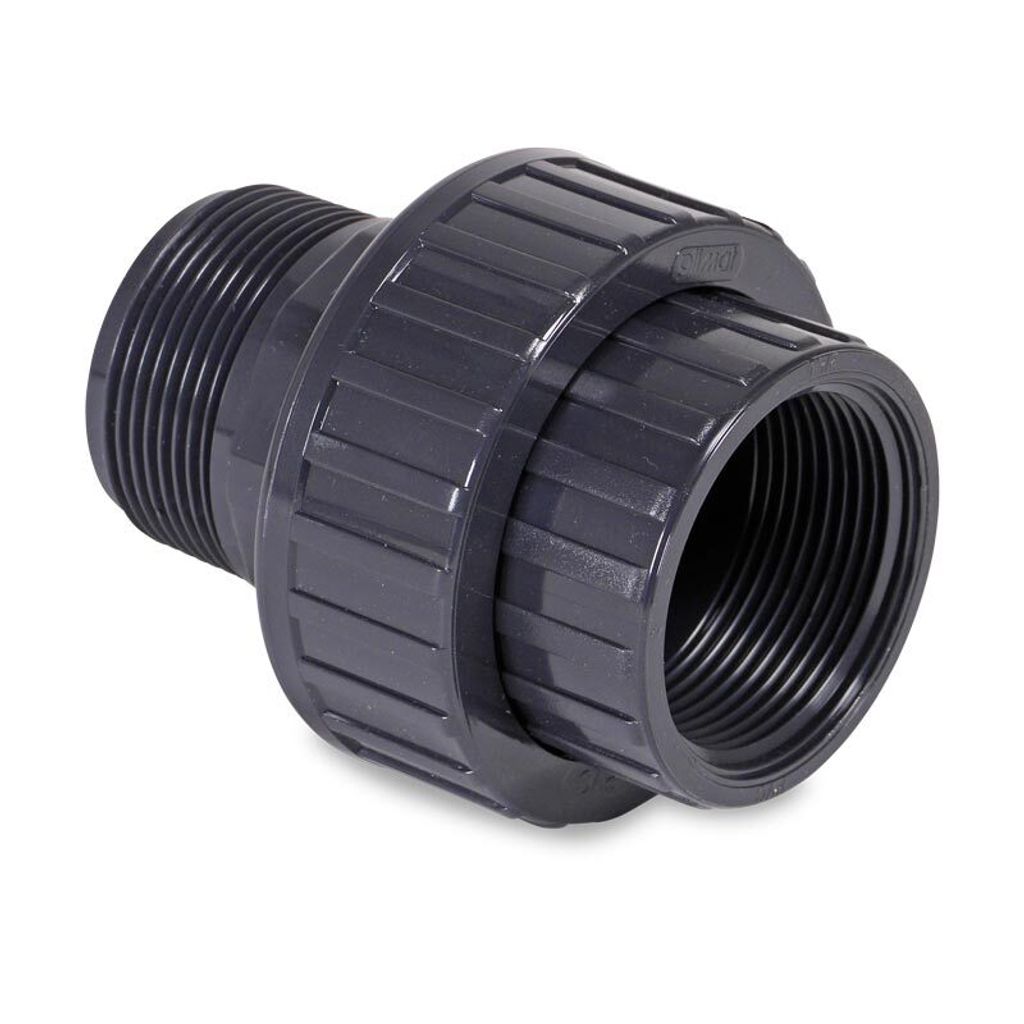 Verschraubung PVC-U 1 1/2" Innengewinde x Außengewinde Produktbild 
