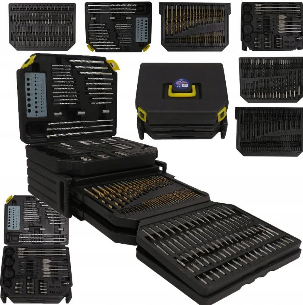 Bohrmaschinen-Set, Meißel, Lochsägen, 300-teilig, Koffer Produktbild 