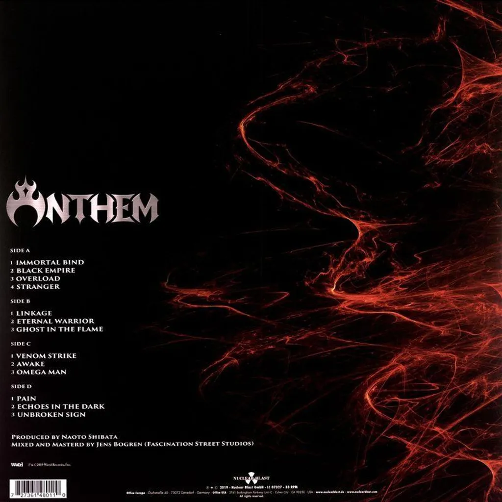 Vinyle LP Anthem Nucleus Edition Limitée Import Japon Nuclear Blast - 2