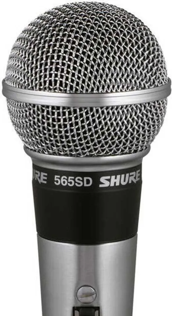 Microphone dynamique Shure 565SD-LC chromé avec connectique XLR-3 Pro