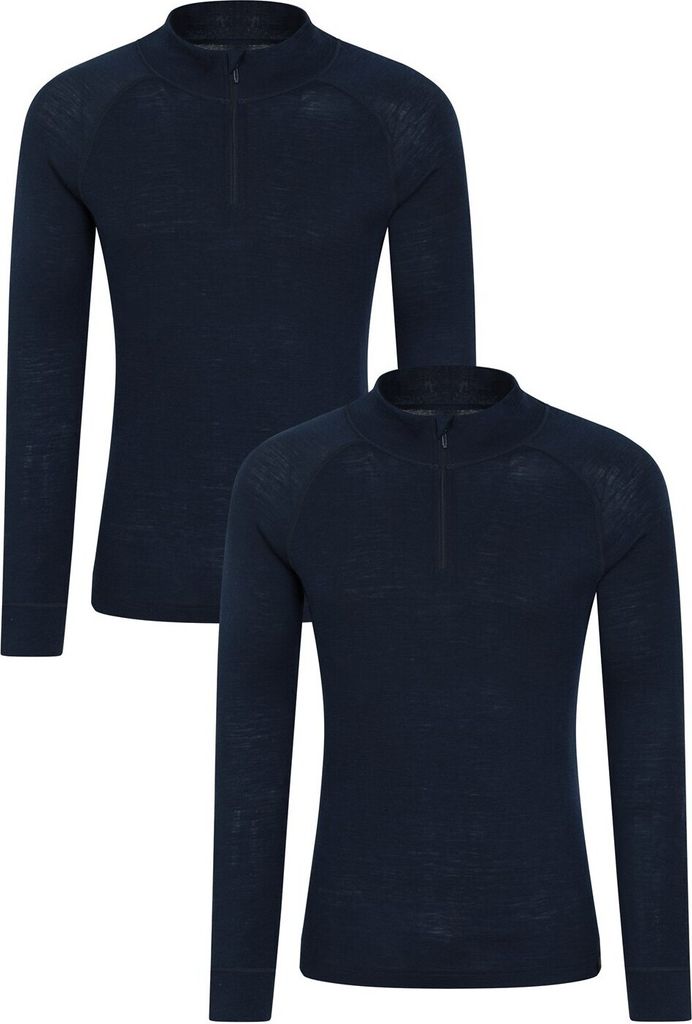 Mountain Warehouse - Base Layer Oberteil für Herren (2er-Pack) MW485 (3XL) (Marineblau)