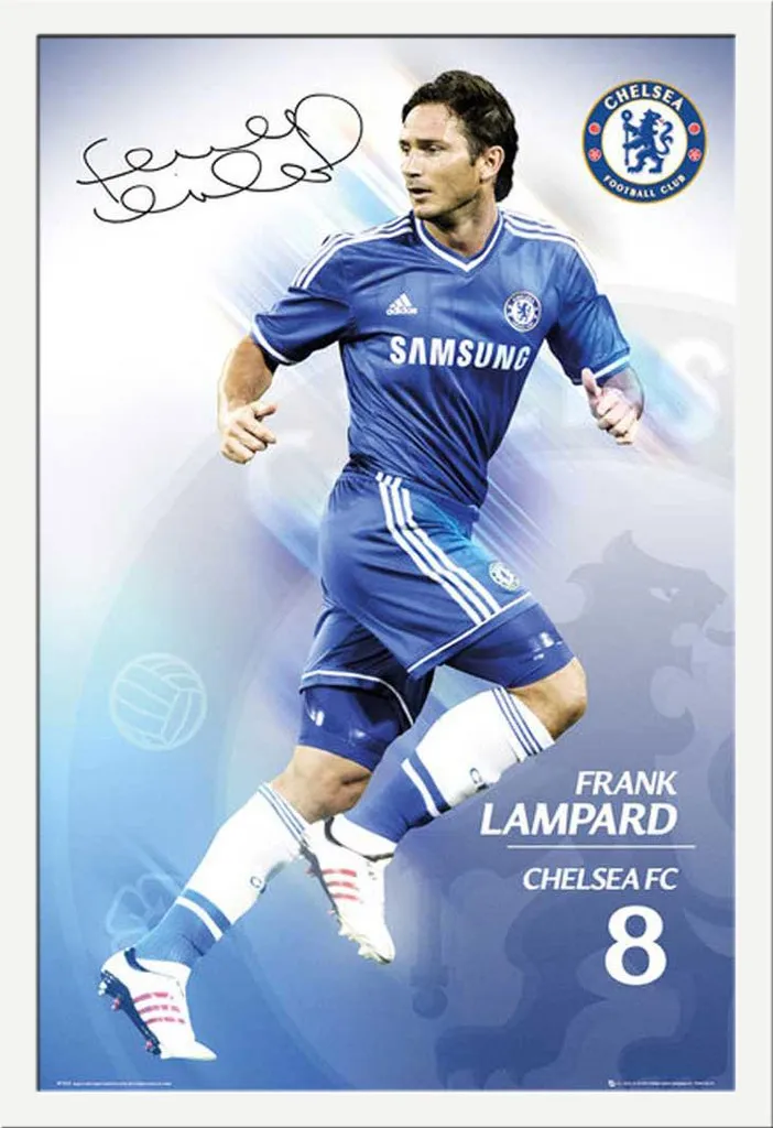 Leggenda Frank Lampard: Poster Chelsea 13/14 Incorniciato Shinsuke
