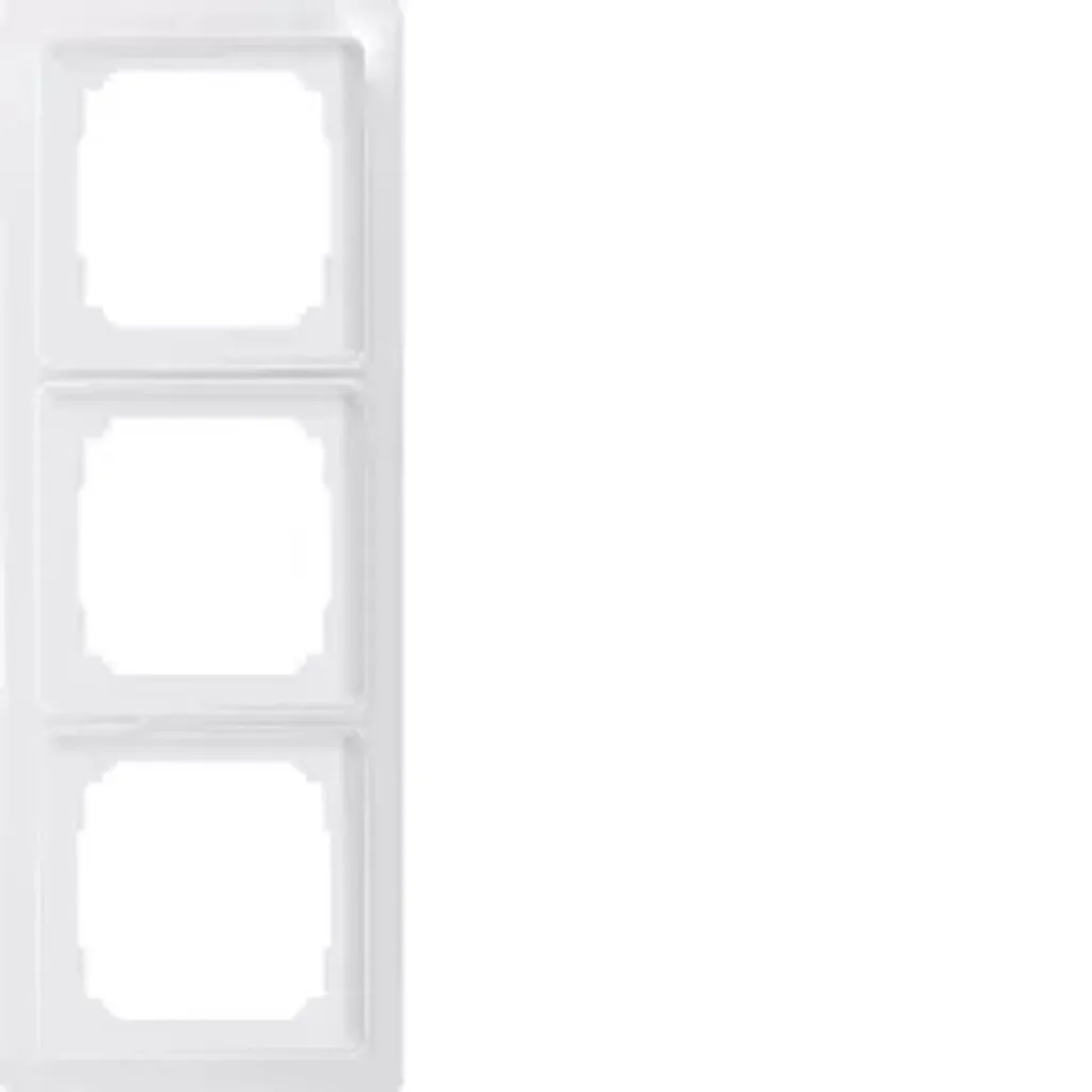 Eltako Cadre Triple Blanc Brillant 30055828 pour Interrupteurs Série 55
