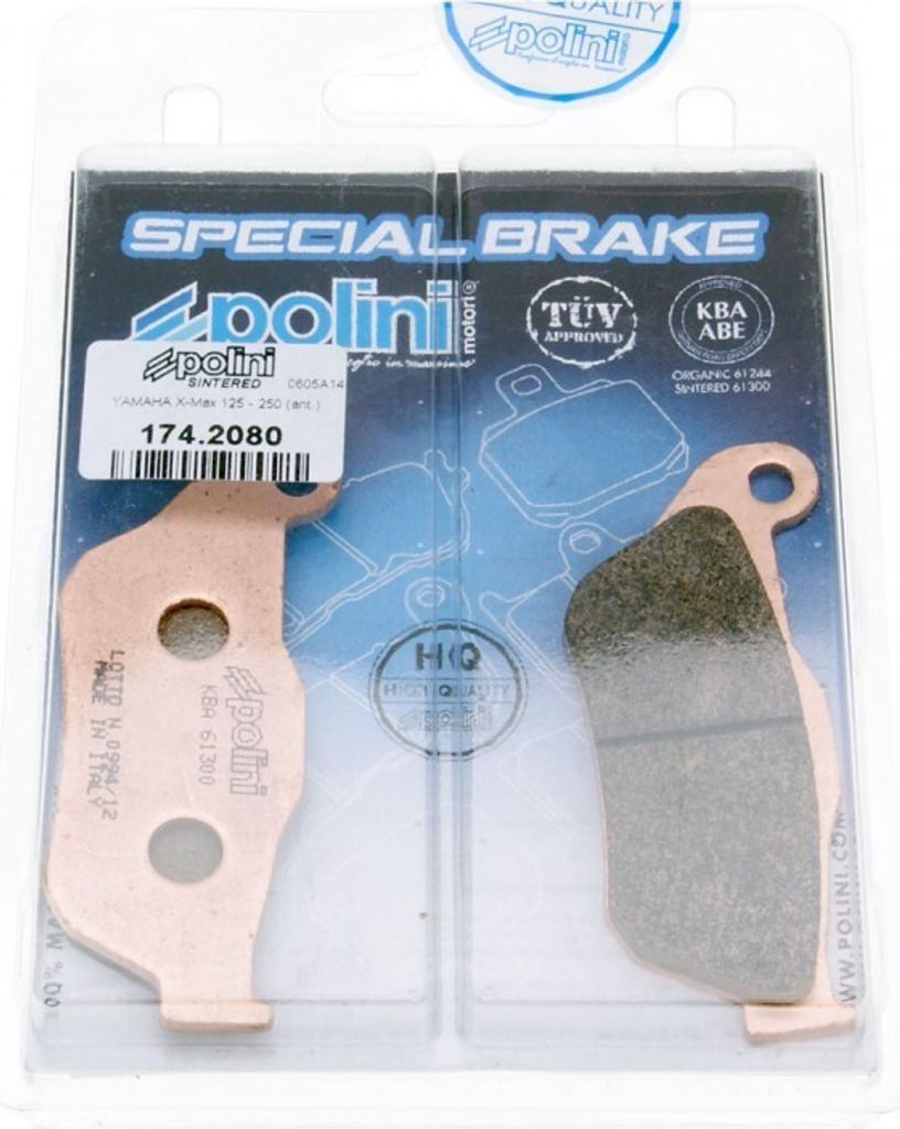 Bremsbeläge Polini Sinter für Yamaha X-Max, MBK Skycruiser