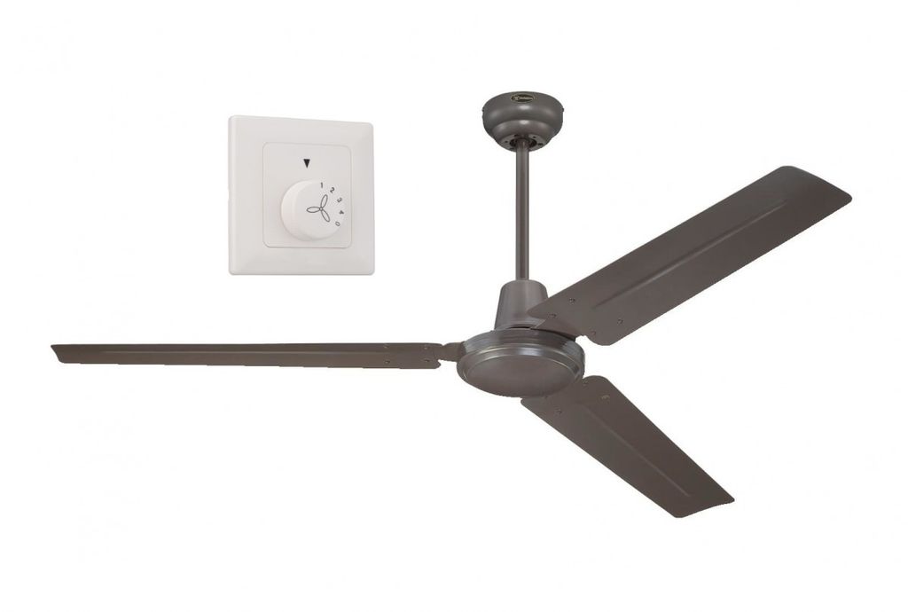 Deckenventilator mit Wandschalter Industrial 142 cm Produktbild 