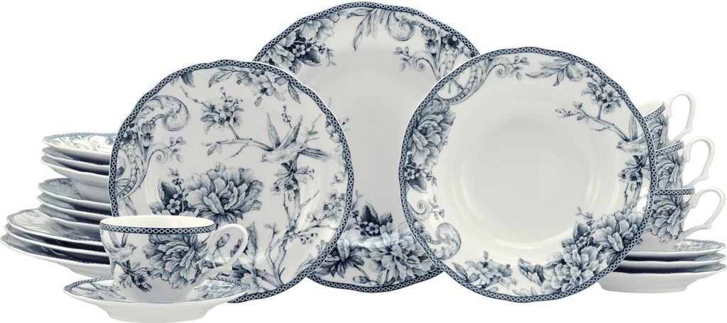 CreaTable, 24772, Adelaide Blau, Kombiservice 20-tlg, Produktbild 