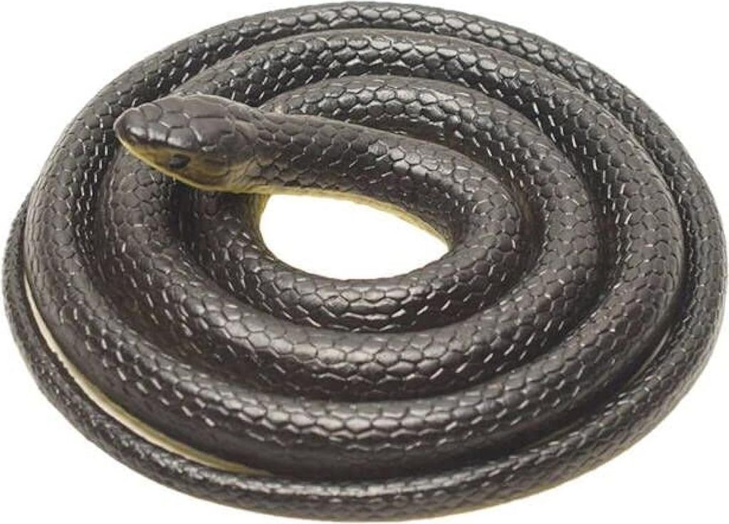 Cerioll 123cm Realistische Große Gummi Schlangen Spielzeuge,Python,Gummi Gefälschte Schlangen,Realistische Spielzeug Schlange um Vögel/Katzen Fe...
