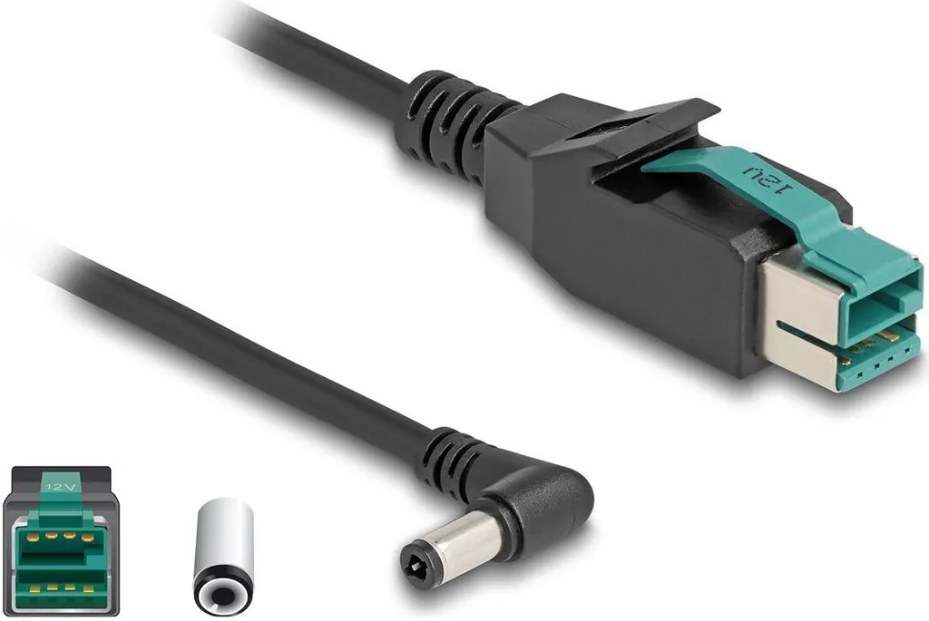 Delock 80609: Cavo PoweredUSB 12V Professional 1m DC 5.5x2.5mm