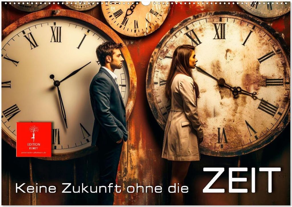 Keine Zukunft ohne die Zeit (Wandkalender 2026 DIN A2 quer), CALVENDO Monatskalender