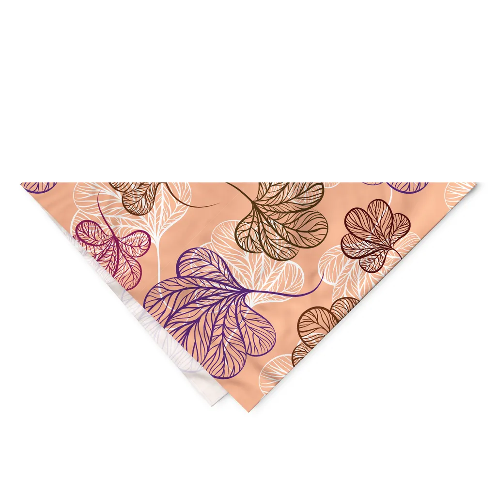 Bandana per Cani ABAKUHAUS Fiori Autunnali 40x40cm - Look Instagrammabile - 2