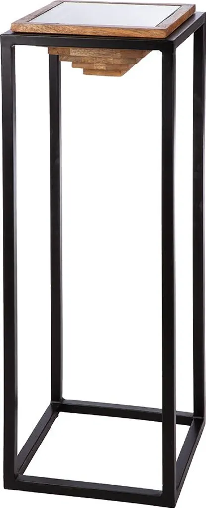 Support de Plante et Objet Déco Colonne Moorea Métal 91 cm pour Salon