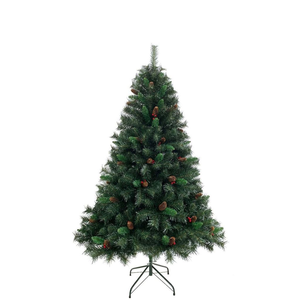 SVITA Sapin de Noël artificiel pommes de pin et baies incl. Image du produit 