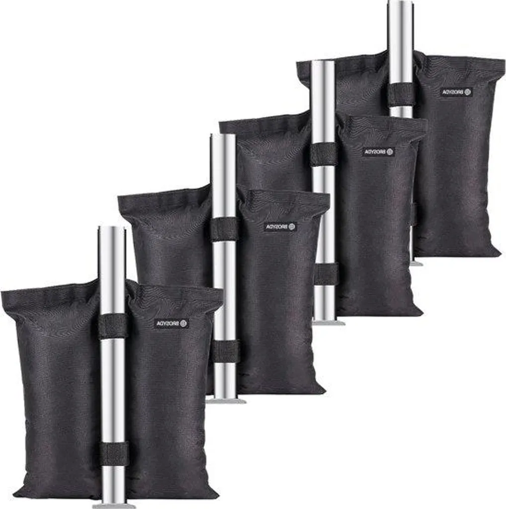 Lestage pour tente et auvent extensible avec 4 plaques en acier 11 kg
