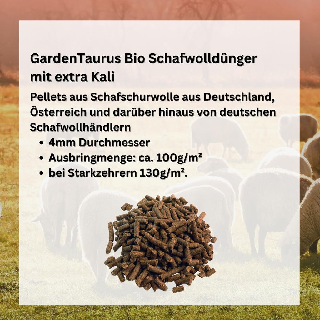 Kali Dnger Fr Tomaten Falter BIO Schafwolldnger Mit KALI-Power 20 Kg -  Fr Gemse, Obst & Balkonpflanzen Organischer NPK-Dnger 6,8-1,9-7,9