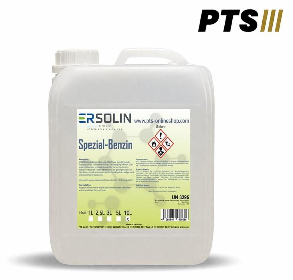 Spezial-Benzin 10L Waschbenzin Reinigungsbenzin Produktbild 