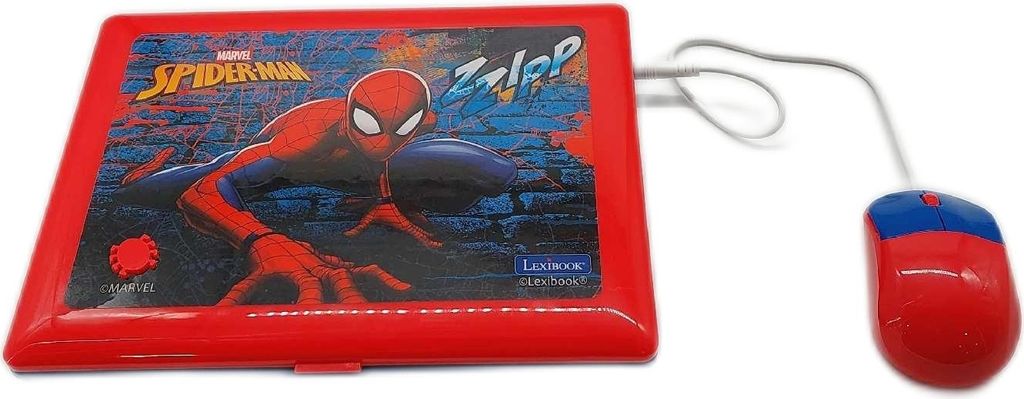 LEXIBOOK SpiderMan Laptop d'apprentissage Français Anglais Image du produit 