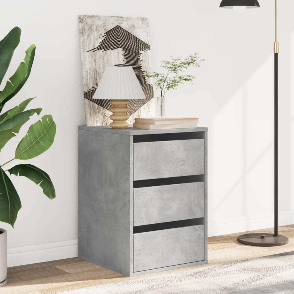 "im Sonderangebot"Kommode Modernes Design - Mehrzweckschrank Anrichte für Flur - Betongrau 40x41x58 cm Holzwerkstoff DEMöbel 7001155