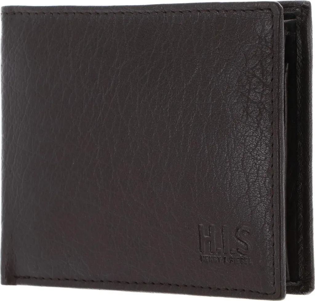 Portafoglio Uomo H.I.S Brown - Accessorio Elegante Marrone Scuro