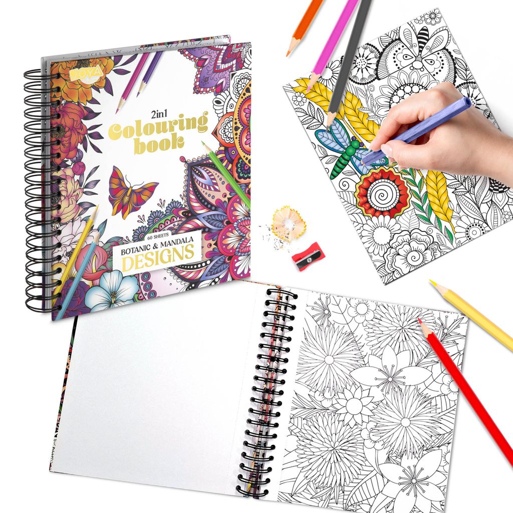 Joya Creative Luxe Malbuch für Erwachsene – 60 botanische Produktbild 