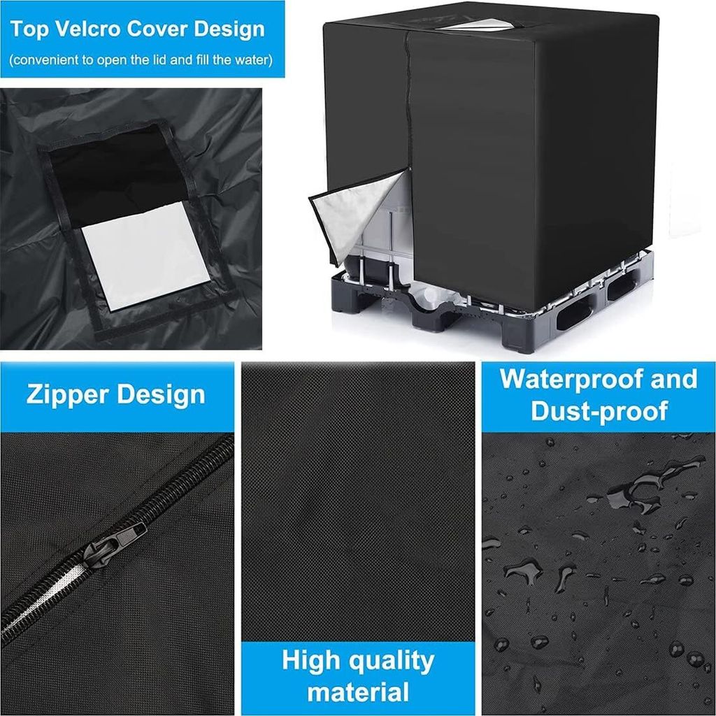 IBC Tank Abdeckung, 120 x 100 x 116CM IBC Container Cover Produktbild 4
