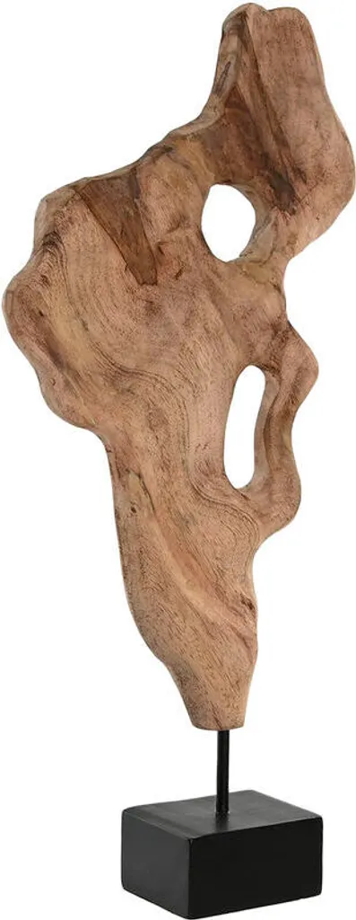 Statue décorative de salon moderne Home ESPRIT 56 cm Noir et Bois