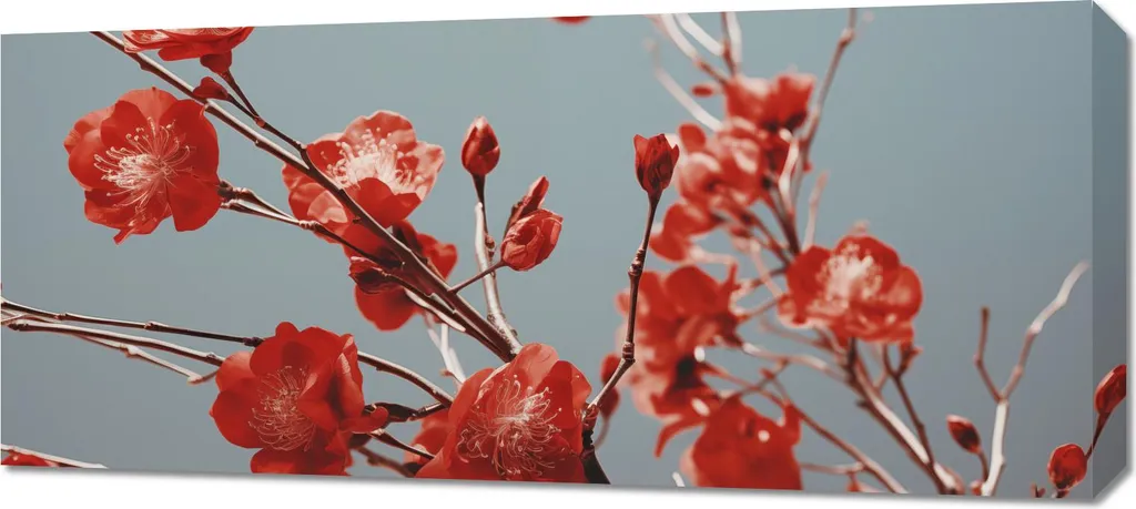 Habiller un Mur Vide avec l'Image Printemps écarlate 90 x 40 cm HD
